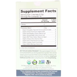 Earth Mama, Органический, 100% органический чай для кормящих мам, с ароматным фенхелем, без кофеина, 16 чайных пакетиков, 1,23 унц. (35 г)