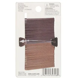 Scunci, Однотонные невидимки No Slip Grip, для брюнеток, 50 штук