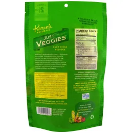 Karen's Naturals, Овощи сушеные высшего сорта, Just Veggies (натуральные овощи), 224 г (8 oz)