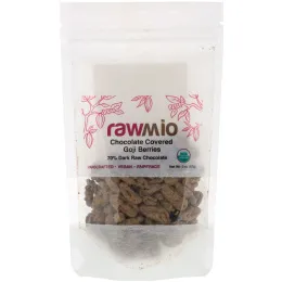 Rawmio, Organic Chocolate Covered Goji Berries,  2 oz (57 g)