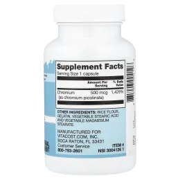 Vitacost, Chromium, 500 mcg, 300 Capsules
