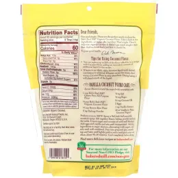 Bob's Red Mill, Органическая кокосовая мука, без глютена, 453 г (16 унций)