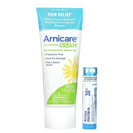 Boiron, Крем Arnicare, избавление от боли, без запаха, 2,5 унций (70 г), прибл. 80 гранул