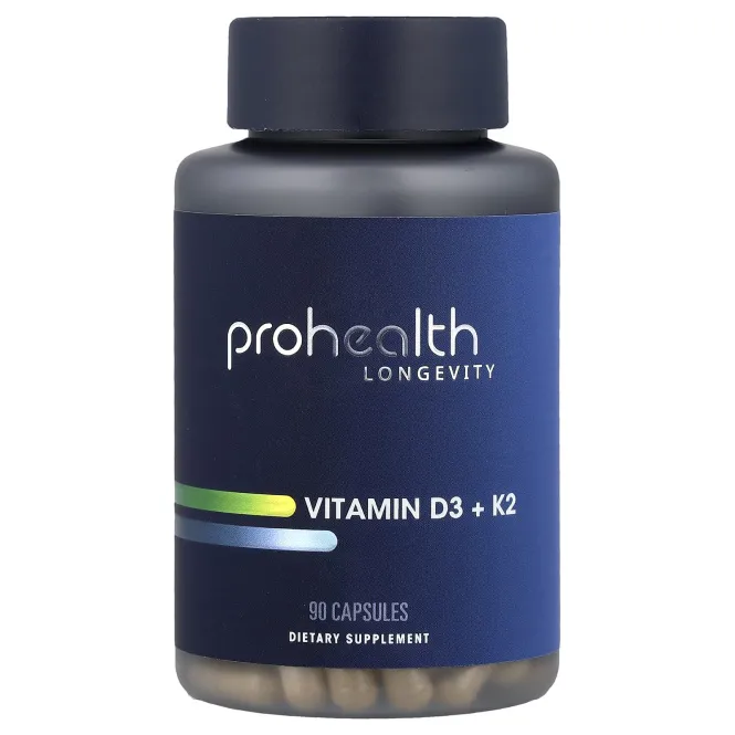 ProHealth Longevity, витамины D3 и K2, 90 капсул
