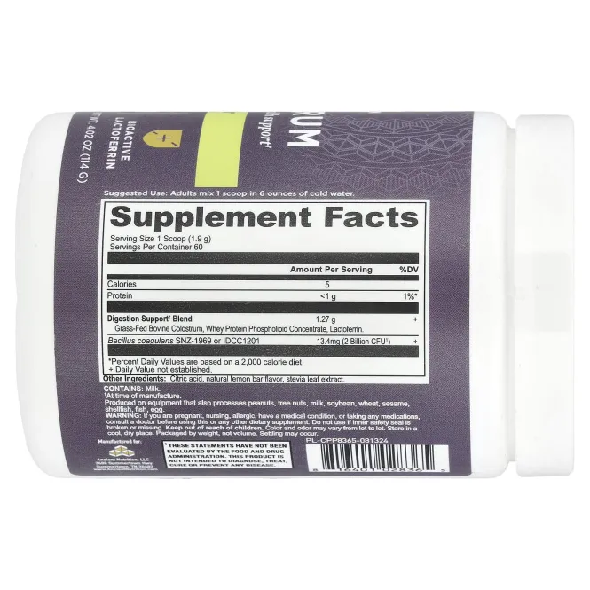 Ancient Nutrition, Молозиво, лимонный батончик, 114 г (4,02 унции)