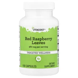 Vitacost, листья красной малины, 100 капсул
