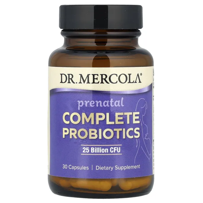 Dr. Mercola, Пренатальные полные пробиотики, 25 млрд КОЕ, 30 капсул