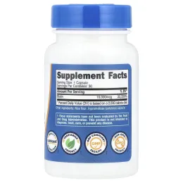 Nutricost, Биотин, 10 000 мкг, 30 капсул