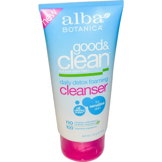 Alba Botanica, Хорошо и Чисто, ежедневный пенный детокс-очиститель, 170 г (6 унций)