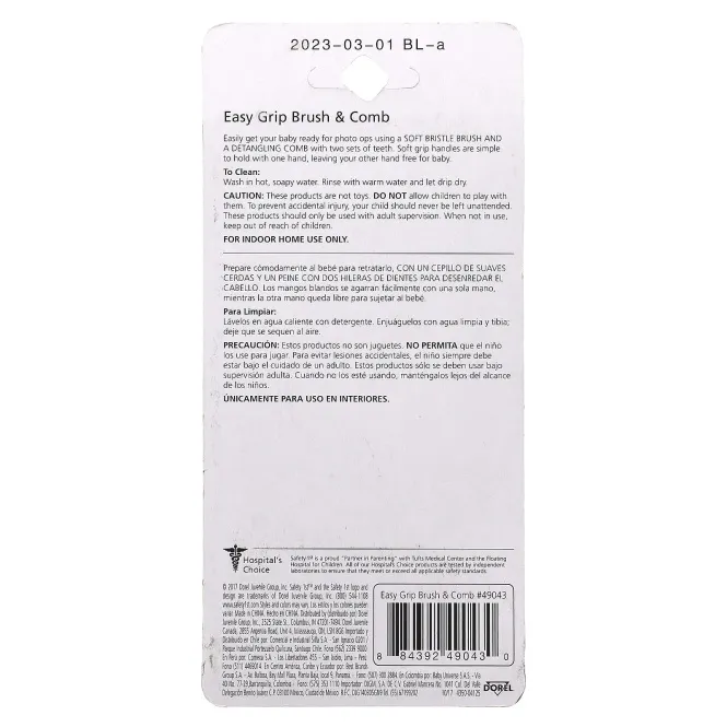 Safety 1st, расческа и щетка Easy Grip, 2 шт.