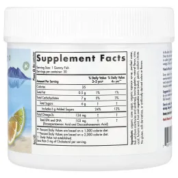 Nordic Naturals, Конфеты в виде рыбок от Nordic с омега-3, мандариновое угощение, 30 конфет