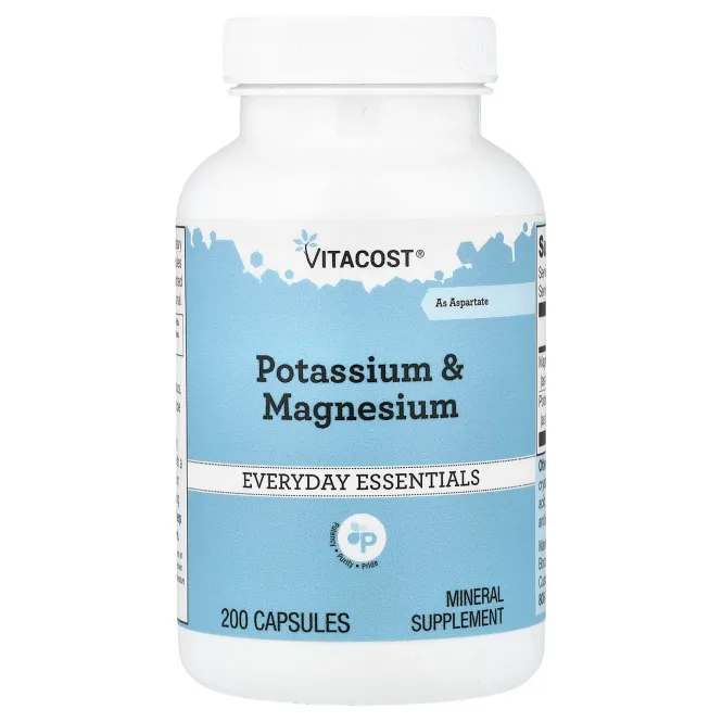 Vitacost, Potassium & Magnesium, 200 Capsules