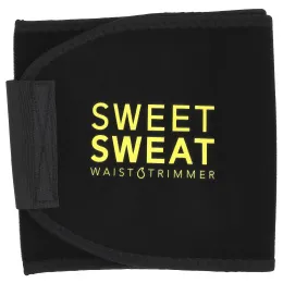 Sports Research, Триммер для талии Sweet Sweat, размер M, черный и желтый, 1 шт.