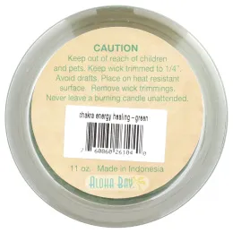 Aloha Bay, Свечи "энергия чакр", приносят исцеление, с лавандином • апельсином • мандарином, 11 унций