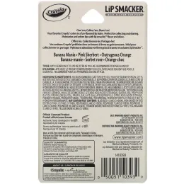 Lip Smacker, Crayola, бальзам для губ, разнообразная упаковка, 3 шт., 4 г (0,14 унции)