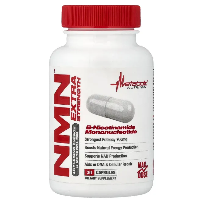 Metabolic Nutrition, NMN, 30 капсул (350 мг в 1 капсуле)
