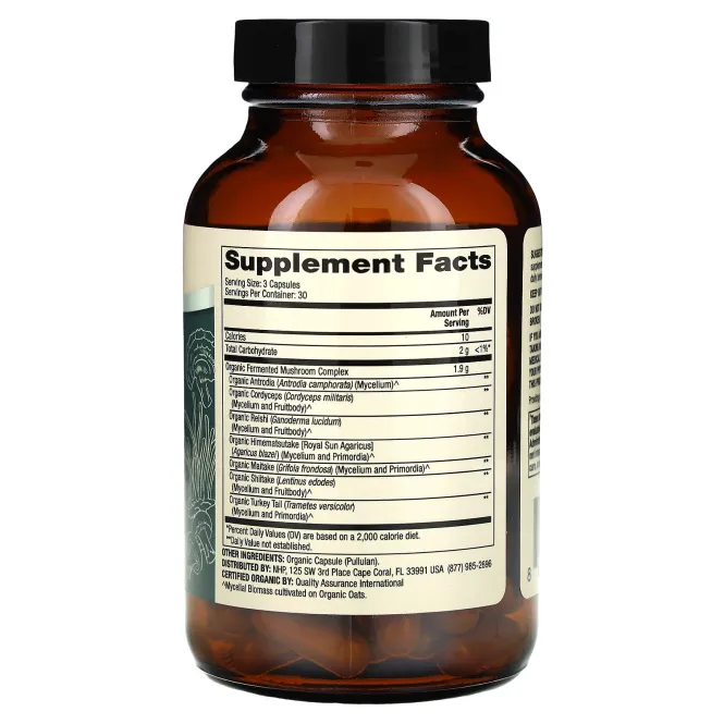 Dr. Mercola, Комплекс ферментированных грибов, 90 капсул