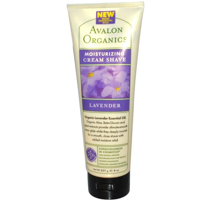 Avalon Organics, Увлажняющий крем для бритья, лаванда, 8 унций (227 г)