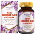 ReserveAge Nutrition, Активный убихинол CoQ10, ресвератрол, 60 капсул