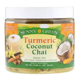 Sunny Green, Turmeric Coconut Chai Drink Mix, 5.68 oz (161 g)