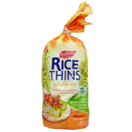 Real Foods, Рисовые пластинки, рисовые хлебцы, цельнозерновые, 25 хлебцов