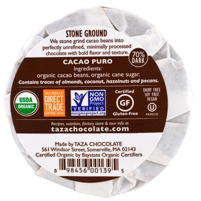 Taza Chocolate, Мексиканский шоколад, чистый какао, 2 диска