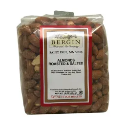 Bergin Fruit and Nut Company, Обжаренный соленый миндаль, 16 унций (454 г)