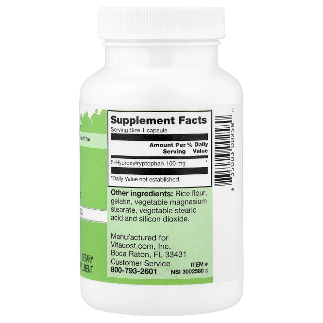 Vitacost, 5-HTP, 100 mg, 120 Capsules