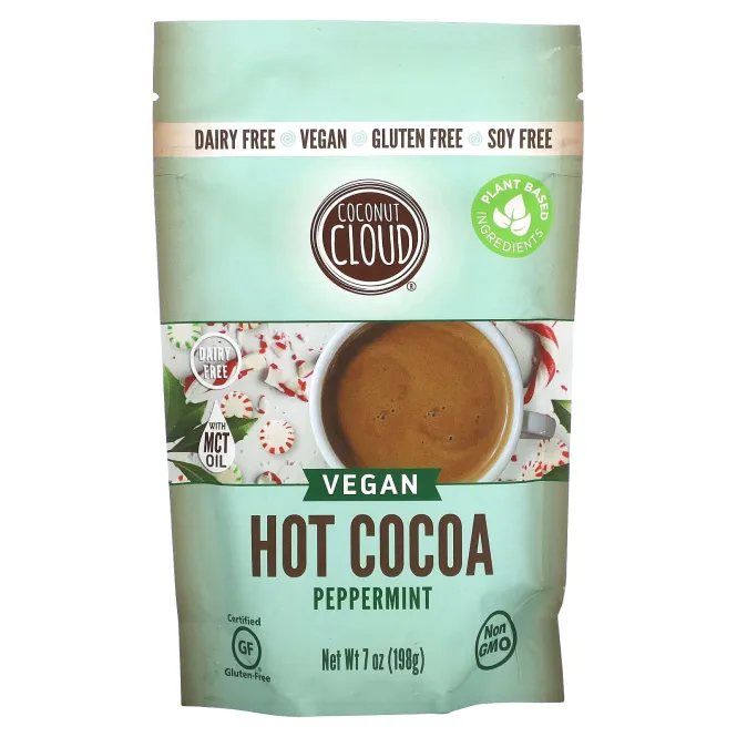 Coconut Cloud, Vegan Hot Cocoa, перечная мята, 198 г (7 унций)
