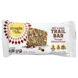 Simple Mills, батончик с орехами и семенами, с обжаренным миндалем и пеканом, 5 батончиков по 45 г (1,58 унции)