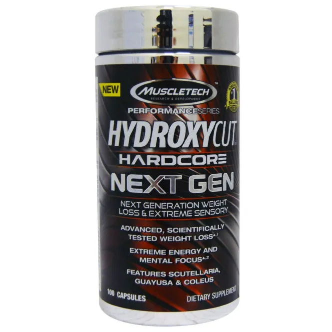 Hydroxycut, Hardcore Next Gen, снижение веса, 100 капсул