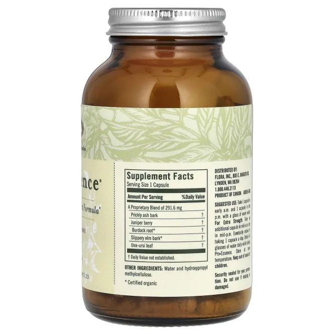 Flora, Pro-Essence, 120 вегетарианских капсул