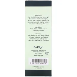 BeKLYN, Absolute Purifying Spray, Alcohol-Free Hand Sanitizer, 10.14 fl oz (300 ml)