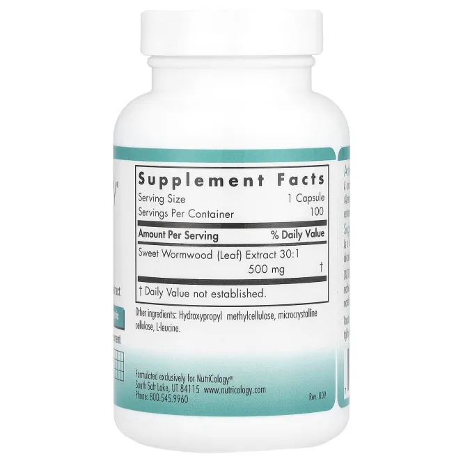 Nutricology, Полынь, 100 вегетарианских капсул