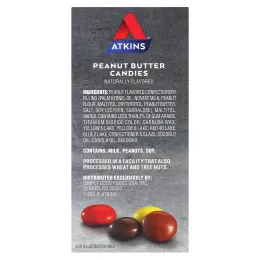 Atkins, Endulge, конфеты с арахисовой пастой, 5 батончиков по 28 г (1 унция)