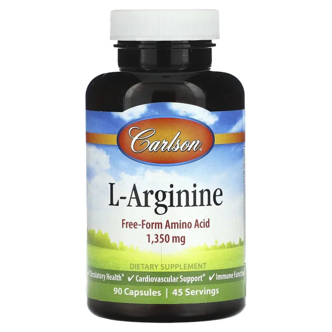 Carlson Labs, L-аргинин, 675 мг, 90 капсул