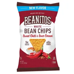 Beanitos, Чипсы из белых бобов, сладкий чили и сметана, 5,5 унции (155 г)