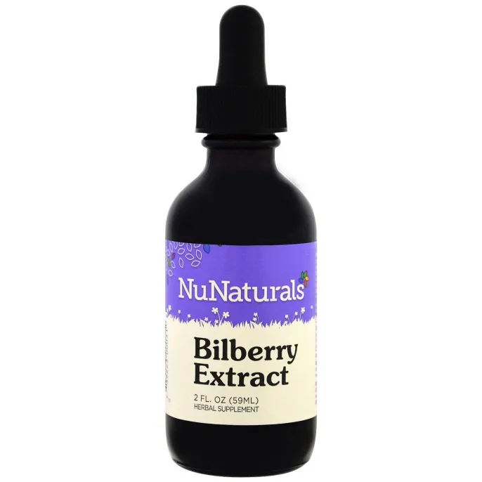 NuNaturals, Экстракт черники, 2 жидких унции (59 мл)