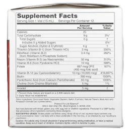 Protocol for Life Balance, Nutri-Dose B-12, ягодное ассорти, 10 000 мкг, 12 флаконов по 15 мл (0,5 жидк. унц.)