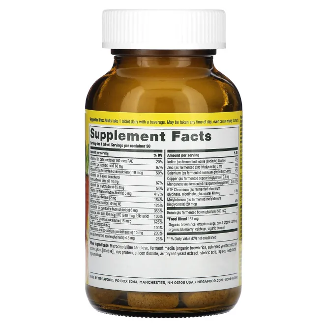 MegaFood, Мультивитамин "Раз в день", 90 таблеток