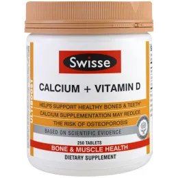 Swisse, Кальций + Витамин D , 250 таблеток