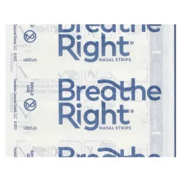 Breathe Right, назальные полоски, чистые, для чувствительной кожи, 26 прозрачных полосок