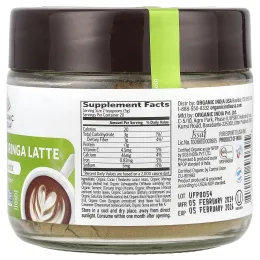 Organic India, Chocolate Moringa Latte, Superfood Mix, 3.52 oz (100 g)