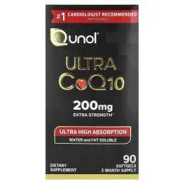 Qunol, Ultra CoQ10, 200 мг, 90 капсул