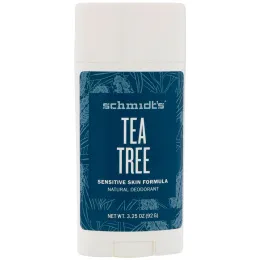 Schmidt's, Формула для чувствительной кожи, чайное дерево, 3,25 унции (92 г)