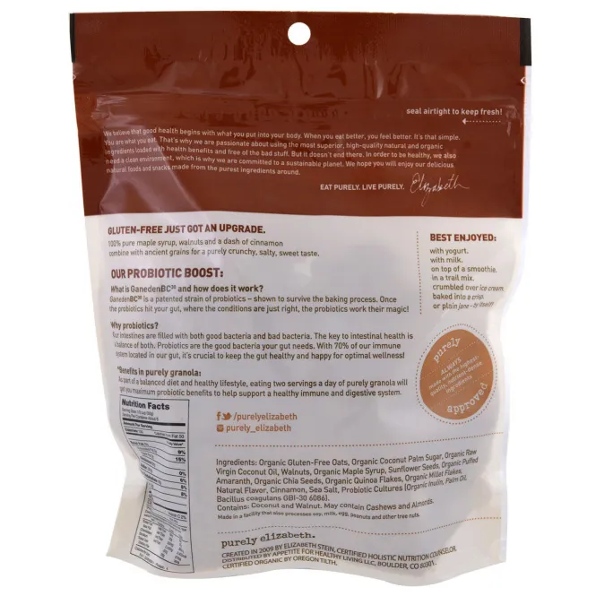 Purely Elizabeth, Пробиотик-гранола, кленовый орех, 227 г (8 унций)