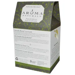 Aroma Naturals, Столовая свеча с натуральными смесями, "успокаивающий перламутр", с апельсином, гвоздикой и корицей, 7,6 x 8,9 см