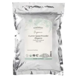 Starwest Botanicals, Порошок из семян органического тмина, 453,6 г (1 фунт)