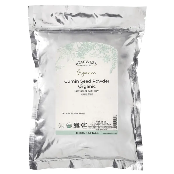 Starwest Botanicals, Порошок из семян органического тмина, 453,6 г (1 фунт)