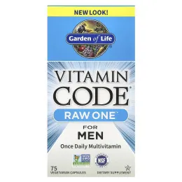 Garden of Life Vitamin Code RAW One For Men - МУЛЬТИВИТАМИНЫ ДЛЯ МУЖЧИН, 75 капсул